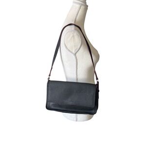 Francesco Biasia Black Leather Shoulder Bag